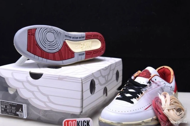 SP Red Retro White 2 Low Jordan DJ4375-106 Off-White 1204